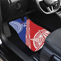 Tonga and Samoa Rugby Custom Car Mats Ikale Tahi Manu Samoa Together - Polynesian Pride