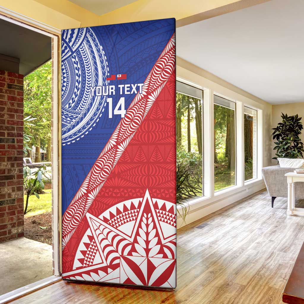 Tonga and Samoa Rugby Custom Door Cover Ikale Tahi Manu Samoa Together - Polynesian Pride