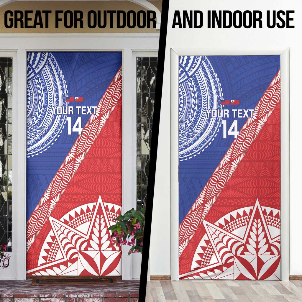 Tonga and Samoa Rugby Custom Door Cover Ikale Tahi Manu Samoa Together - Polynesian Pride