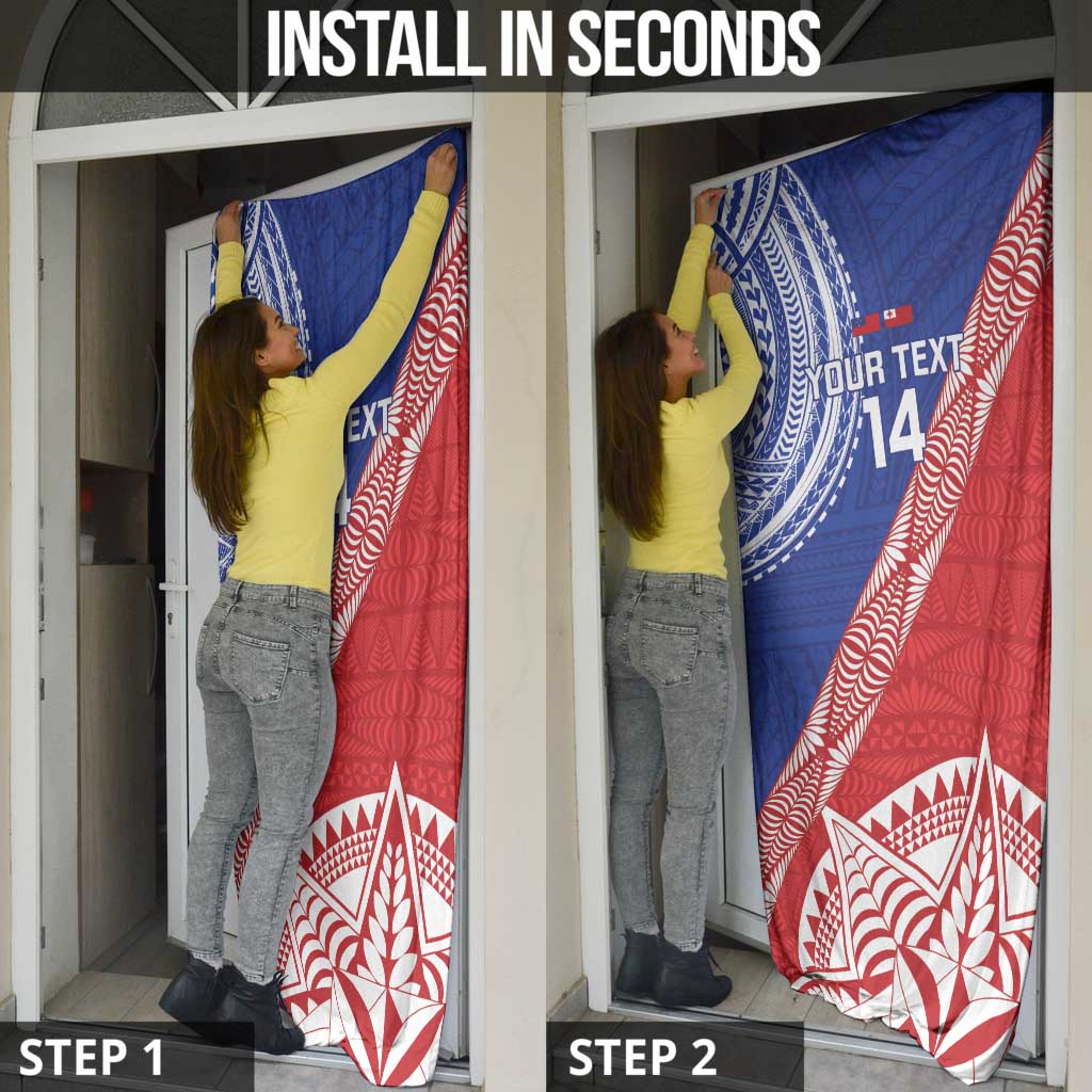 Tonga and Samoa Rugby Custom Door Cover Ikale Tahi Manu Samoa Together - Polynesian Pride