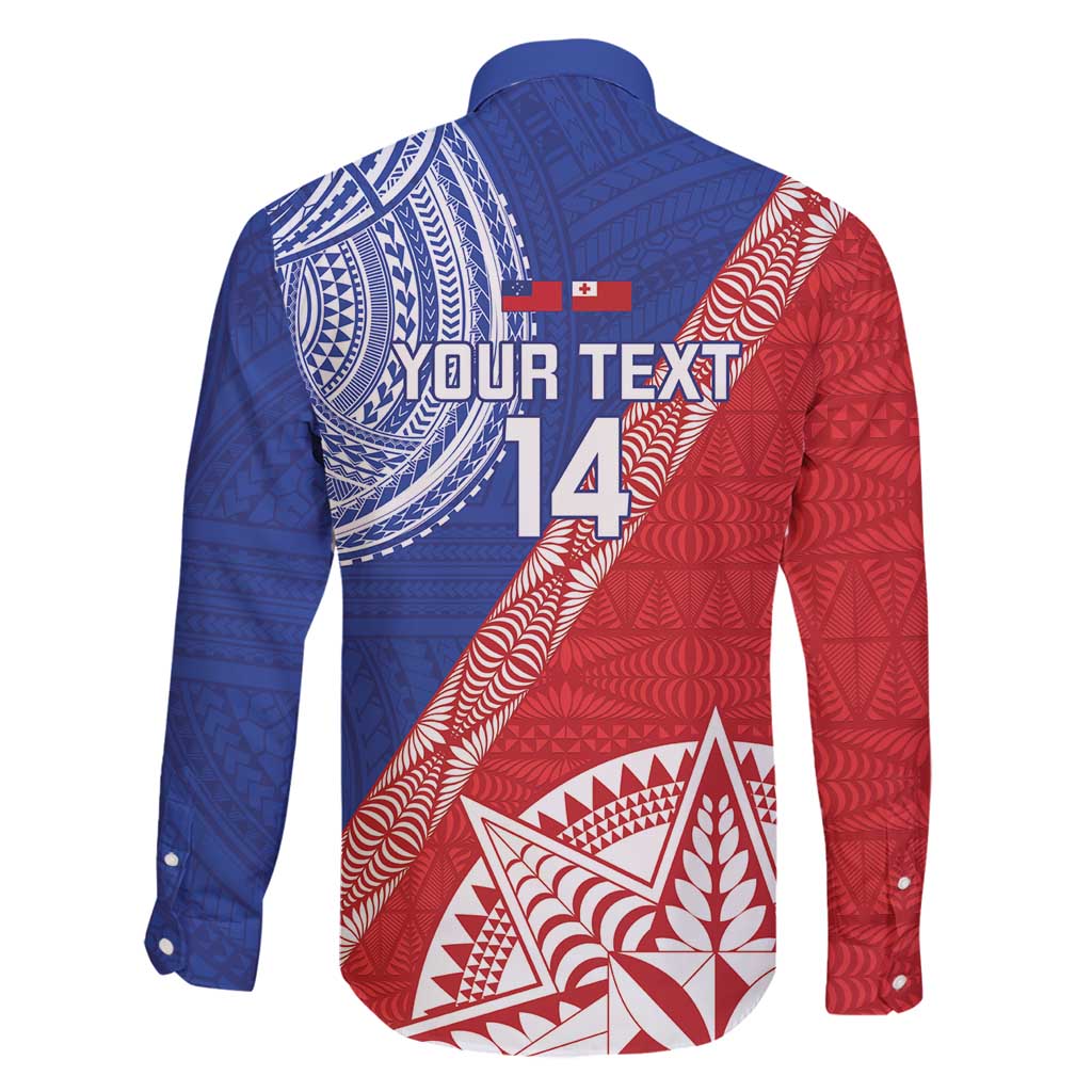 Tonga and Samoa Rugby Custom Family Matching Puletasi and Hawaiian Shirt Ikale Tahi Manu Samoa Together - Polynesian Pride