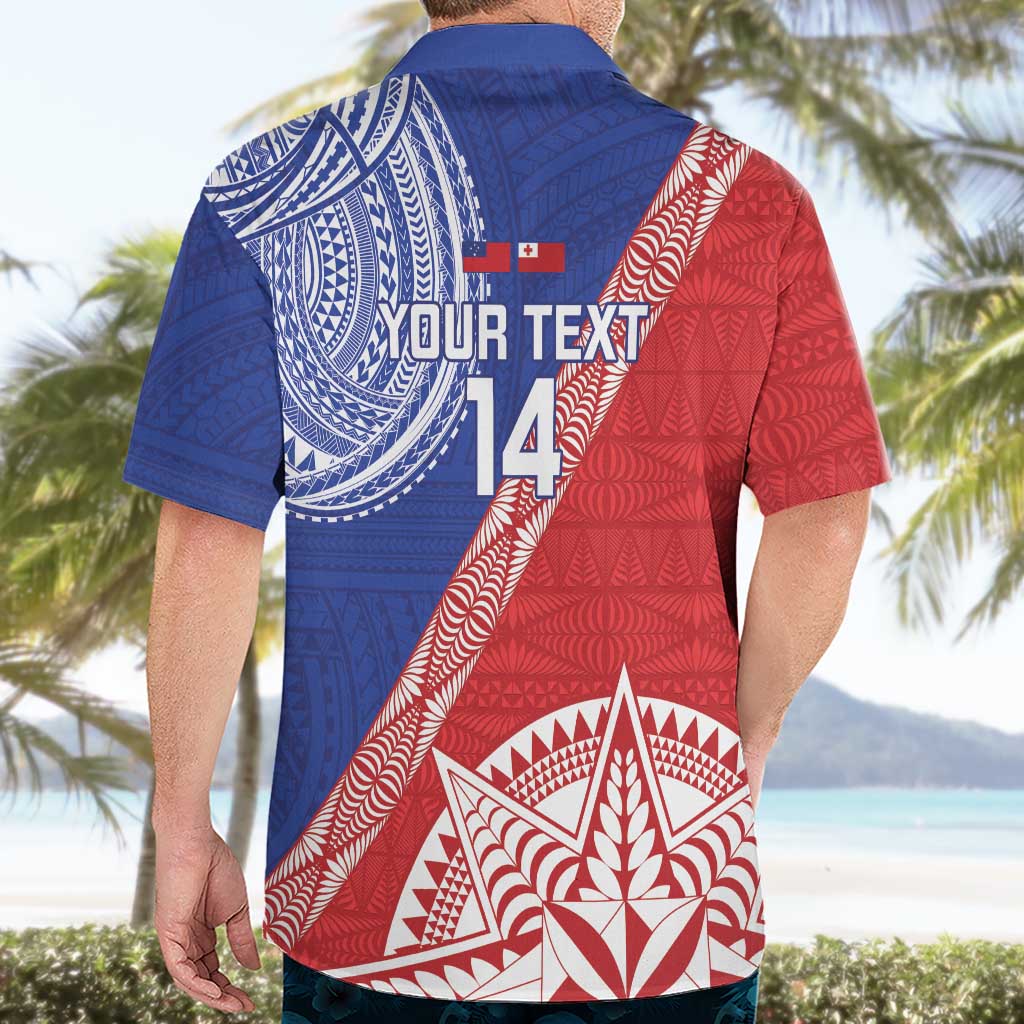Tonga and Samoa Rugby Custom Hawaiian Shirt Ikale Tahi Manu Samoa Together - Polynesian Pride