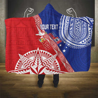 Tonga and Samoa Rugby Custom Hooded Blanket Ikale Tahi Manu Samoa Together - Polynesian Pride