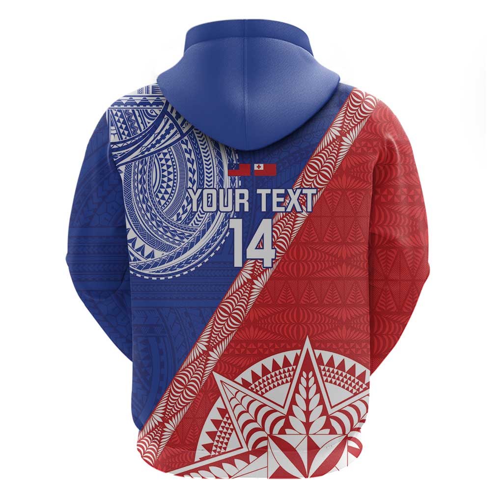 Tonga and Samoa Rugby Custom Hoodie Ikale Tahi Manu Samoa Together LT14 - Polynesian Pride