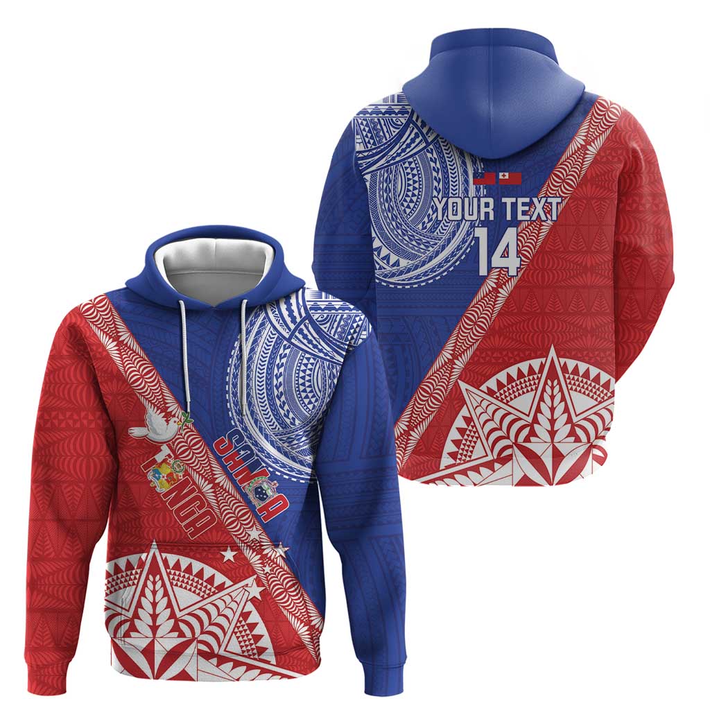 Tonga and Samoa Rugby Custom Hoodie Ikale Tahi Manu Samoa Together LT14 - Polynesian Pride