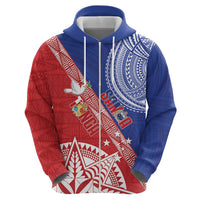 Tonga and Samoa Rugby Custom Hoodie Ikale Tahi Manu Samoa Together LT14 - Polynesian Pride