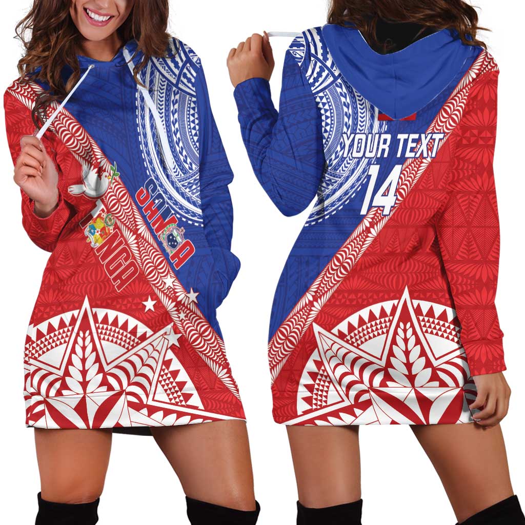 Tonga and Samoa Rugby Custom Hoodie Dress Ikale Tahi Manu Samoa Together LT14 - Polynesian Pride