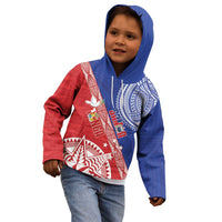 Tonga and Samoa Rugby Custom Kid Hoodie Ikale Tahi Manu Samoa Together LT14 - Polynesian Pride