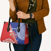 Tonga and Samoa Rugby Custom Leather Bag Ikale Tahi Manu Samoa Together - Polynesian Pride