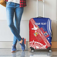 Tonga and Samoa Rugby Custom Luggage Cover Ikale Tahi Manu Samoa Together - Polynesian Pride
