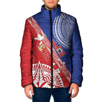 Tonga and Samoa Rugby Custom Padded Jacket Ikale Tahi Manu Samoa Together - Polynesian Pride