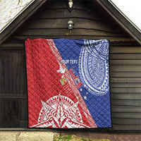Tonga and Samoa Rugby Custom Quilt Ikale Tahi Manu Samoa Together - Polynesian Pride