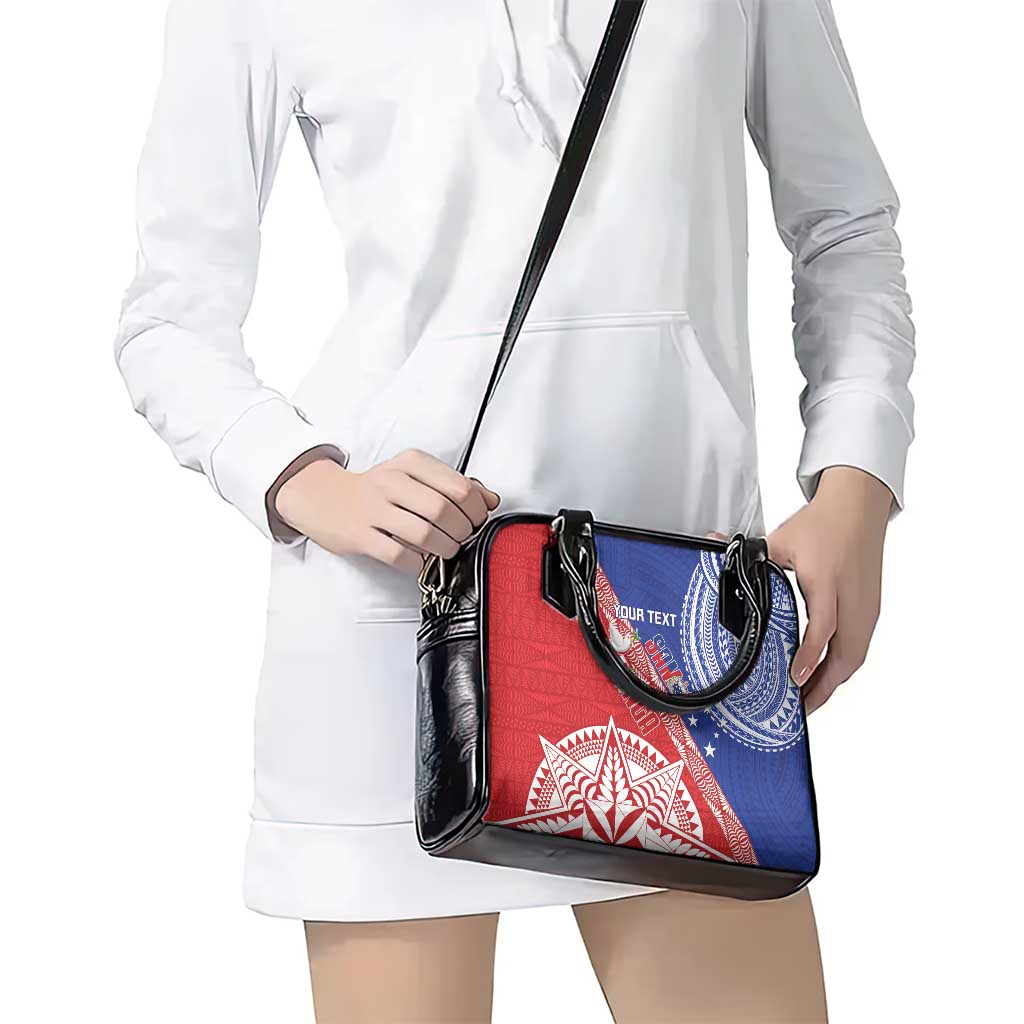 Tonga and Samoa Rugby Custom Shoulder Handbag Ikale Tahi Manu Samoa Together - Polynesian Pride