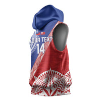 Tonga and Samoa Rugby Custom Sleeveless Hoodie Ikale Tahi Manu Samoa Together LT14 - Polynesian Pride