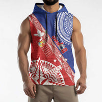 Tonga and Samoa Rugby Custom Sleeveless Hoodie Ikale Tahi Manu Samoa Together LT14 - Polynesian Pride