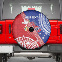 Tonga and Samoa Rugby Custom Spare Tire Cover Ikale Tahi Manu Samoa Together - Polynesian Pride