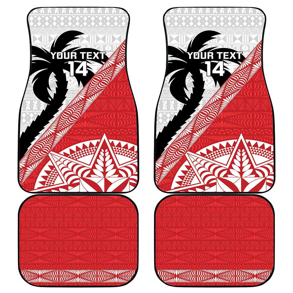 Fiji and Tonga Rugby Custom Car Mats Flying Fijians Ikale Tahi Together Pacific - Polynesian Pride