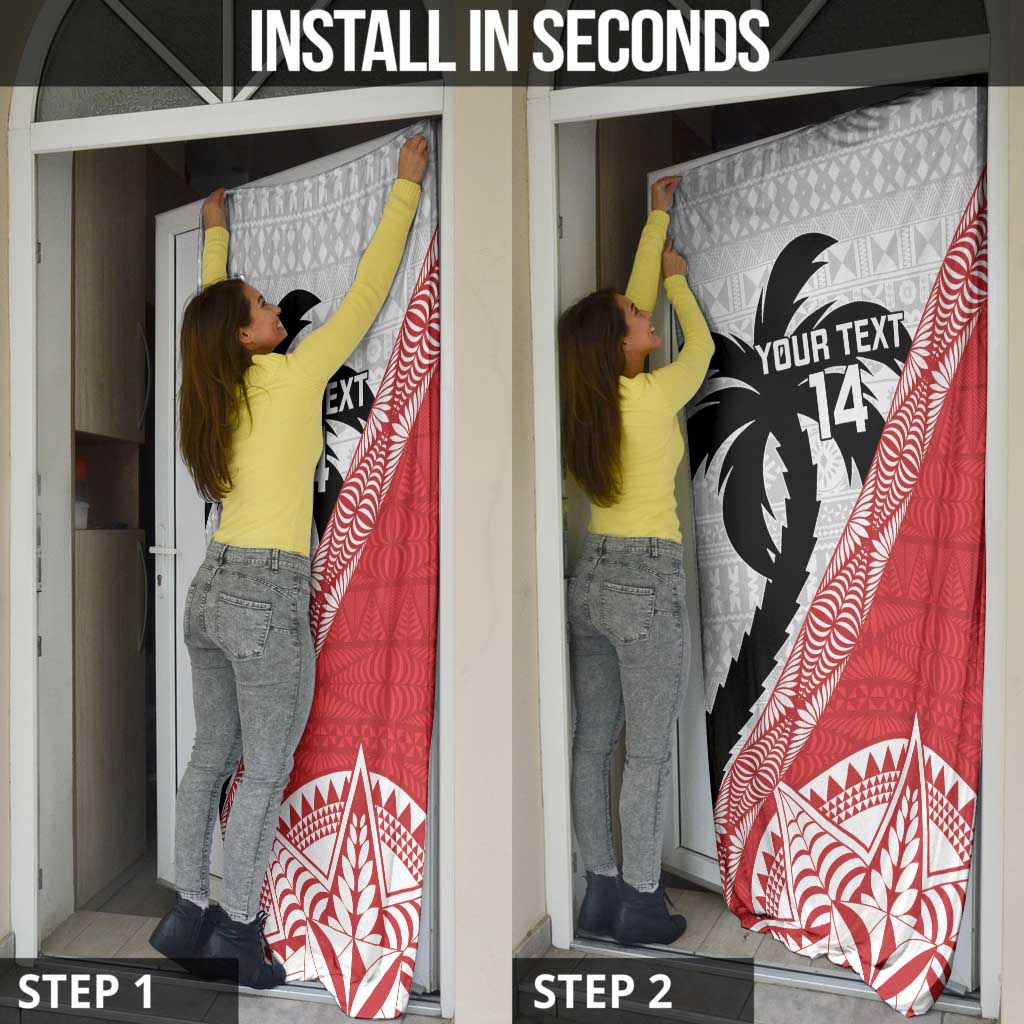 Fiji and Tonga Rugby Custom Door Cover Flying Fijians Ikale Tahi Together Pacific - Polynesian Pride