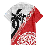 Fiji and Tonga Rugby Custom Family Matching Short Sleeve Bodycon Dress and Hawaiian Shirt Flying Fijians Ikale Tahi Together Pacific - Polynesian Pride