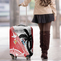 Fiji and Tonga Rugby Custom Luggage Cover Flying Fijians Ikale Tahi Together Pacific - Polynesian Pride