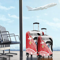 Fiji and Tonga Rugby Custom Luggage Cover Flying Fijians Ikale Tahi Together Pacific - Polynesian Pride