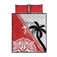 Fiji and Tonga Rugby Custom Quilt Bed Set Flying Fijians Ikale Tahi Together Pacific - Polynesian Pride