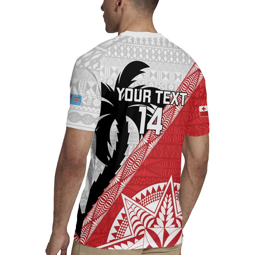 Fiji and Tonga Rugby Custom Rugby Jersey Flying Fijians Ikale Tahi Together Pacific - Polynesian Pride