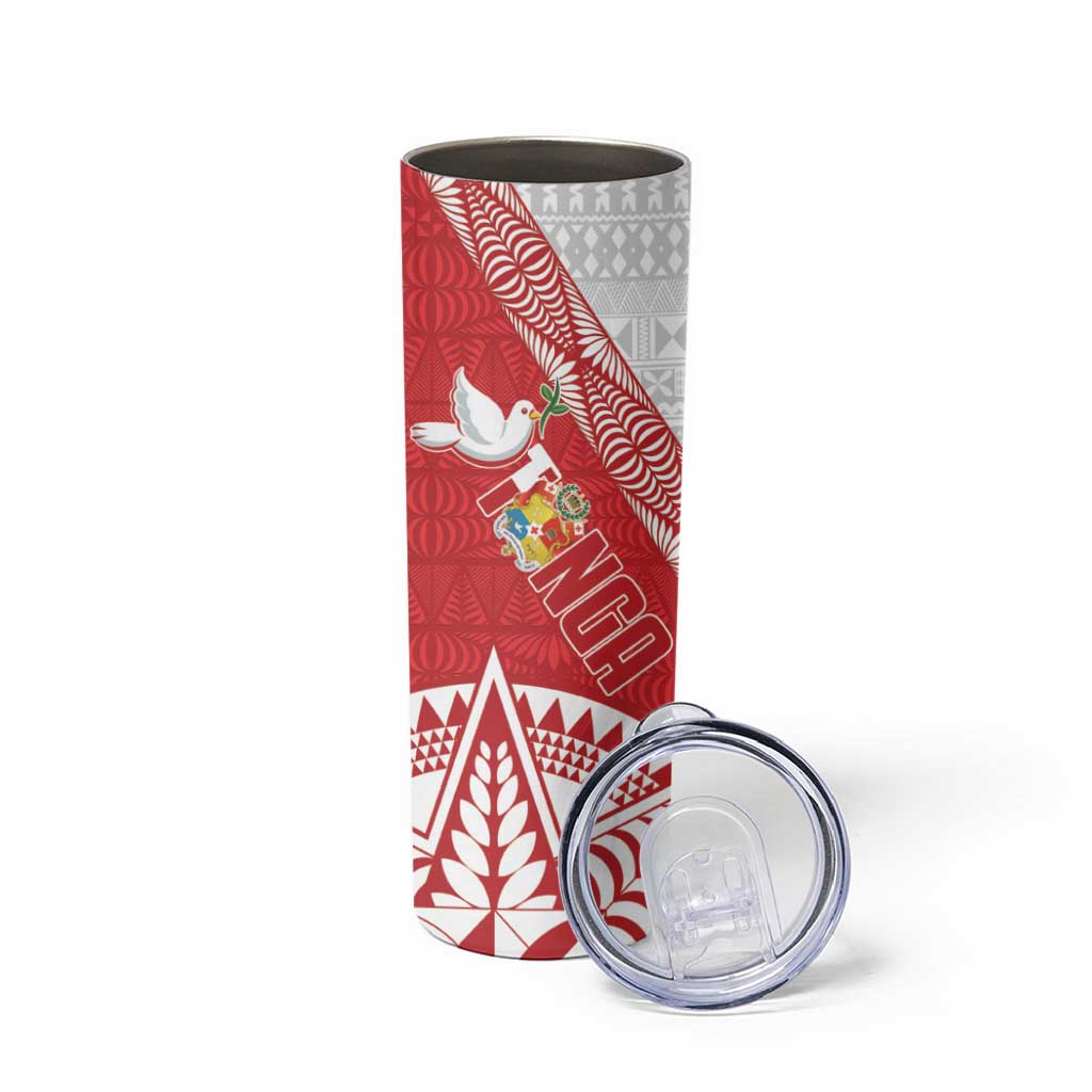 Fiji and Tonga Rugby Skinny Tumbler Flying Fijians Ikale Tahi Together Pacific - Polynesian Pride