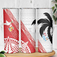 Fiji and Tonga Rugby Skinny Tumbler Flying Fijians Ikale Tahi Together Pacific - Polynesian Pride