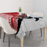 Fiji and Tonga Rugby Custom Tablecloth Flying Fijians Ikale Tahi Together Pacific - Polynesian Pride