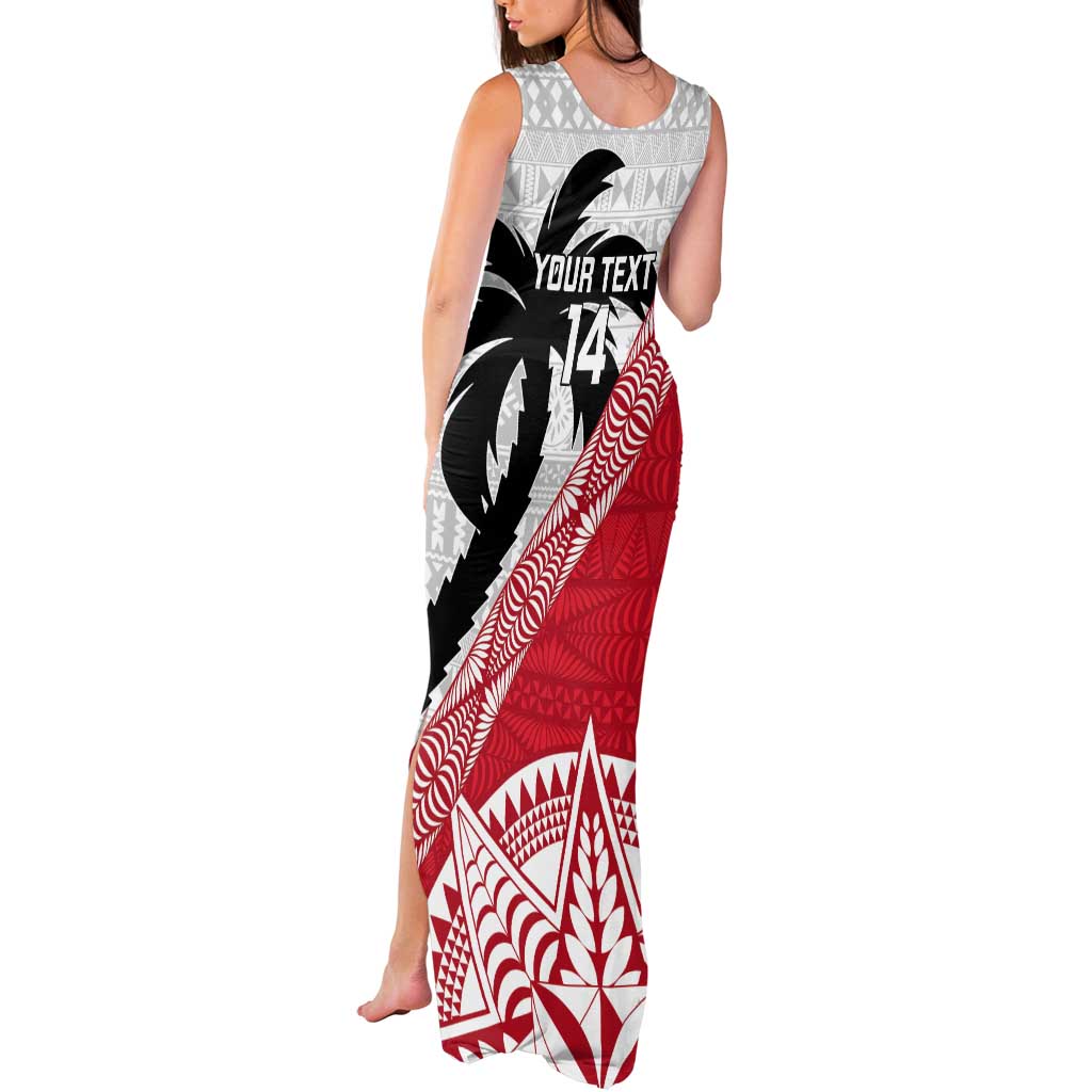 Fiji and Tonga Rugby Custom Tank Maxi Dress Flying Fijians Ikale Tahi Together Pacific - Polynesian Pride