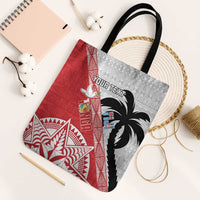 Fiji and Tonga Rugby Custom Tote Bag Flying Fijians Ikale Tahi Together Pacific - Polynesian Pride