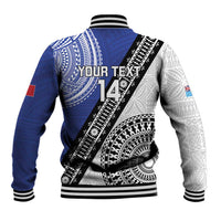 Fiji an Samoa Rugby Custom Baseball Jacket Flying Fijians Manu Samoa Together Pacific - Polynesian Pride