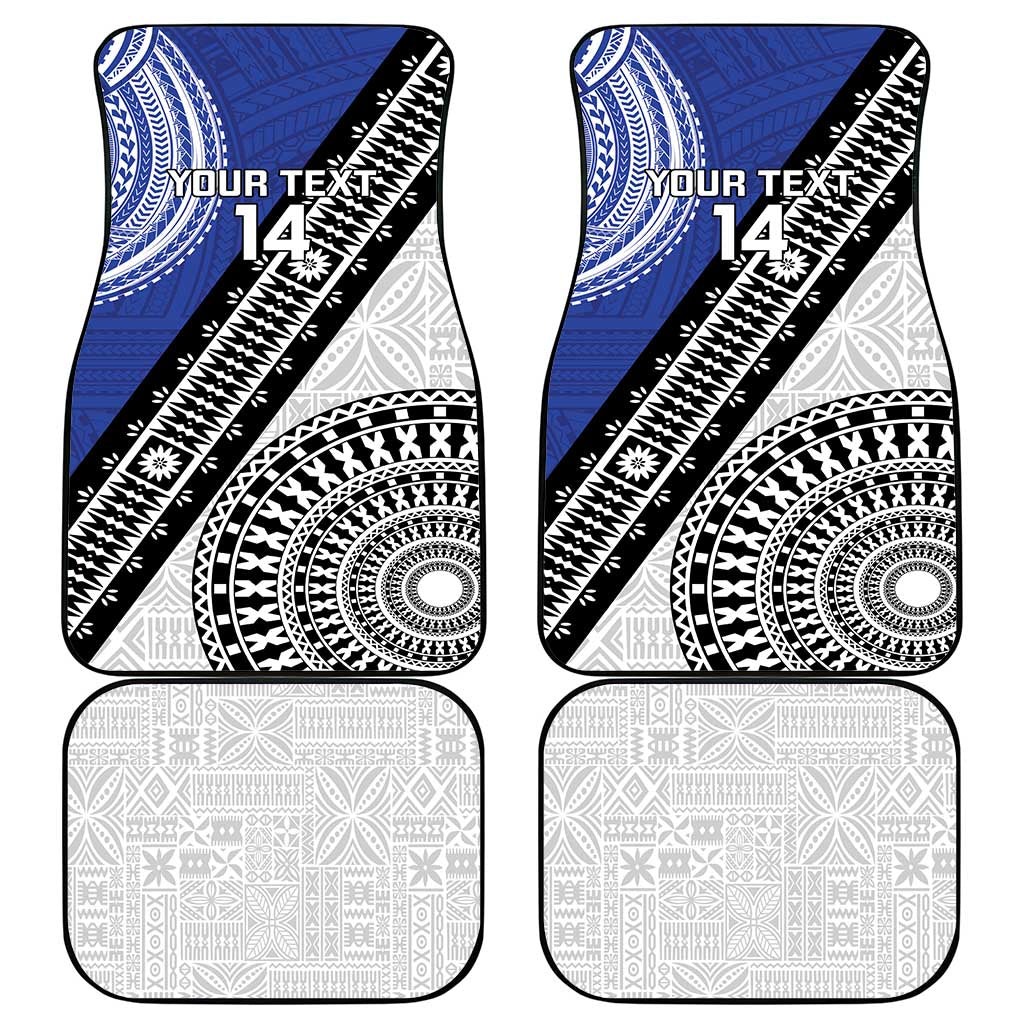 Fiji an Samoa Rugby Custom Car Mats Flying Fijians Manu Samoa Together Pacific - Polynesian Pride