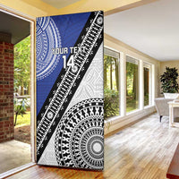 Fiji an Samoa Rugby Custom Door Cover Flying Fijians Manu Samoa Together Pacific - Polynesian Pride