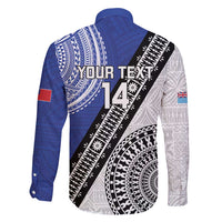 Fiji an Samoa Rugby Custom Family Matching Off Shoulder Short Dress and Hawaiian Shirt Flying Fijians Manu Samoa Together Pacific - Polynesian Pride