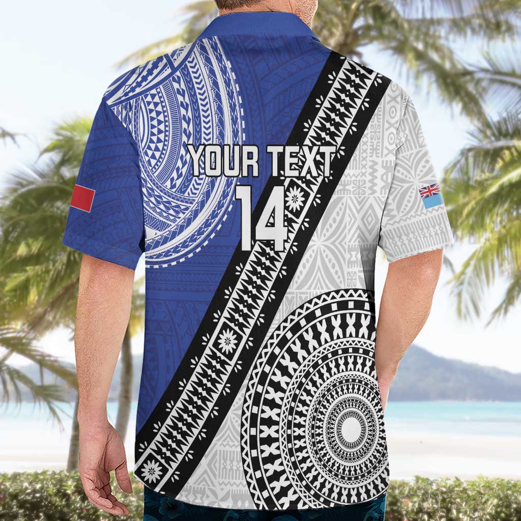 Fiji an Samoa Rugby Custom Hawaiian Shirt Flying Fijians Manu Samoa Together Pacific - Polynesian Pride