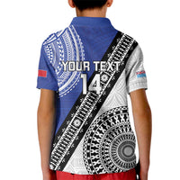 Fiji an Samoa Rugby Custom Kid Polo Shirt Flying Fijians Manu Samoa Together Pacific - Polynesian Pride