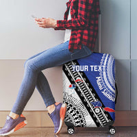 Fiji an Samoa Rugby Custom Luggage Cover Flying Fijians Manu Samoa Together Pacific - Polynesian Pride