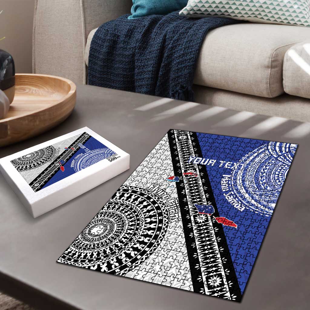 Fiji an Samoa Rugby Custom Puzzle Flying Fijians Manu Samoa Together Pacific - Polynesian Pride