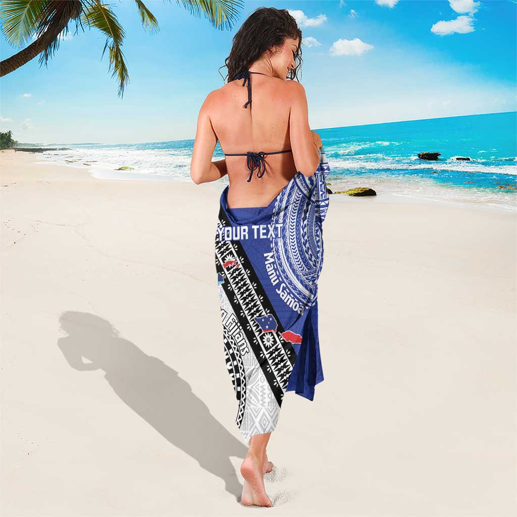 Fiji an Samoa Rugby Custom Sarong Flying Fijians Manu Samoa Together Pacific - Polynesian Pride