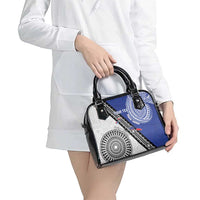 Fiji an Samoa Rugby Custom Shoulder Handbag Flying Fijians Manu Samoa Together Pacific - Polynesian Pride