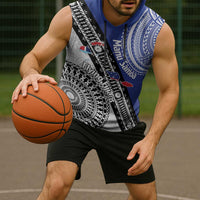 Fiji an Samoa Rugby Custom Sleeveless Hoodie Flying Fijians Manu Samoa Together Pacific LT14 - Polynesian Pride