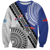 Fiji an Samoa Rugby Custom Sweatshirt Flying Fijians Manu Samoa Together Pacific - Polynesian Pride