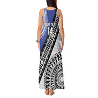 Fiji an Samoa Rugby Custom Tank Maxi Dress Flying Fijians Manu Samoa Together Pacific - Polynesian Pride