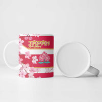 USA and Japan Rugby Ceramic Mug Eagles Brave Blossoms Together Pacific - Polynesian Pride