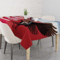 USA and Japan Rugby Custom Tablecloth Eagles Brave Blossoms Together Pacific - Polynesian Pride