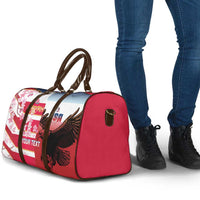 USA and Japan Rugby Custom Travel Bag Eagles Brave Blossoms Together Pacific - Polynesian Pride