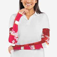 Canada and Japan Rugby Custom Arm Sleeves Canucks Brave Blossoms Together Pacific - Polynesian Pride