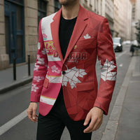 Canada and Japan Rugby Custom Blazer Canucks Brave Blossoms Together Pacific - Polynesian Pride